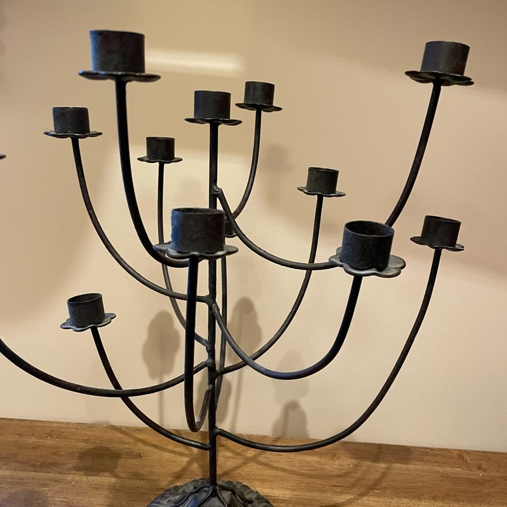 Anthropologie Iron Candelabra - Picture 8 of 9